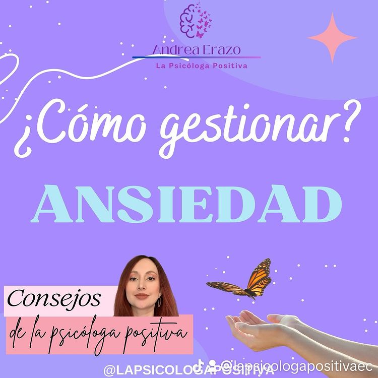 Post de Instagram con consejos para gestionar la ansiedad